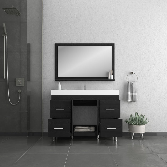 Ripley 48" Black Vanity with Sink