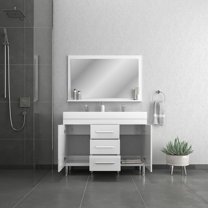 Ripley 48" White Double Vanity with Sink