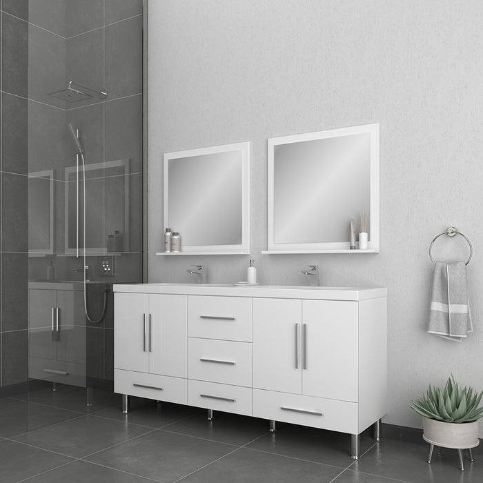 Ripley 72" White Double Vanity with Sink