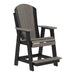 LuxCraft Adirondack Balcony Chair in gray black