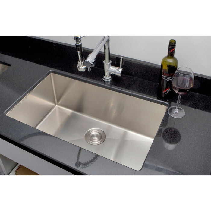 American Imaginations AI-27405 Rectangle Stainless Steel Stainless Steel Kitchen Sink with Stainless Steel Finish