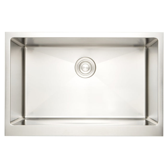 American Imaginations AI-27405 Rectangle Stainless Steel Stainless Steel Kitchen Sink with Stainless Steel Finish