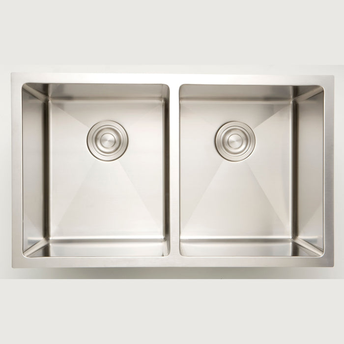 American Imaginations AI-27406 Rectangle Stainless Steel Stainless Steel Kitchen Sink with Stainless Steel Finish