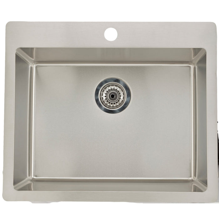 American Imaginations AI-27690 Rectangle Stainless Steel Stainless Steel Kitchen Sink with Stainless Steel Finish