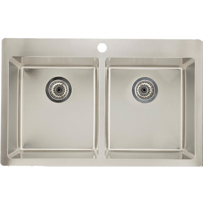 American Imaginations AI-27694 Rectangle Stainless Steel Stainless Steel Kitchen Sink with Stainless Steel Finish
