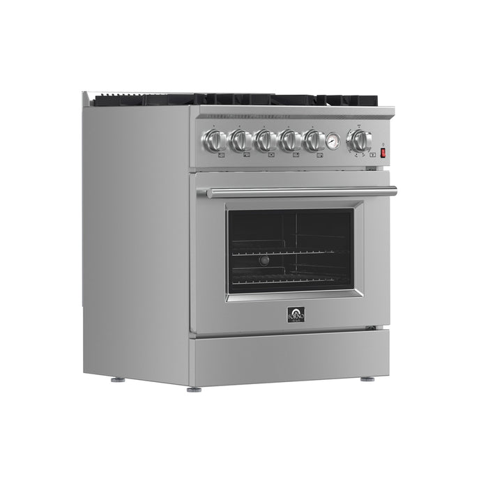 Giovanni 30-inch Gas Range Stainless Steel, 5 Burners 67,000 BTU, 4.32 cu.ft. Convection Oven