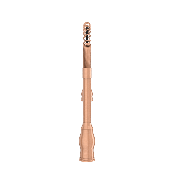 Copper Kitchen Faucet with Soap Dispenser, Single Handle Solid Brass High Arc Pull Down Sprayer Head Kitchen Sink Faucets with Deck Plate
