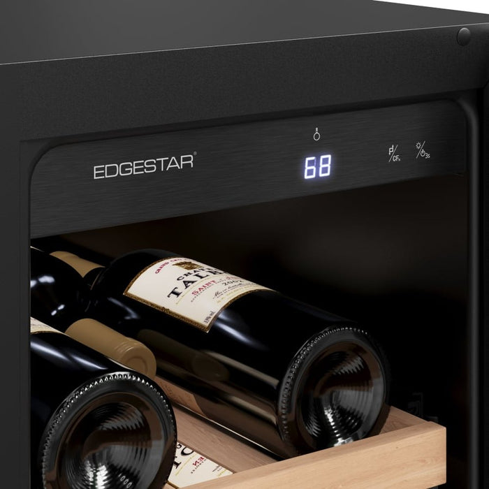 EdgeStar 24 Inch Wide 18 Bottle Capacity and 47 Can Capacity Wine and Beverage Cooler, Stainless Steel