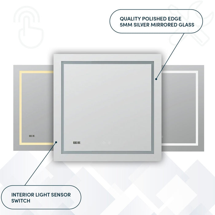 Aquadom Daytona 84x36 LED Lighted Bathroom Mirror