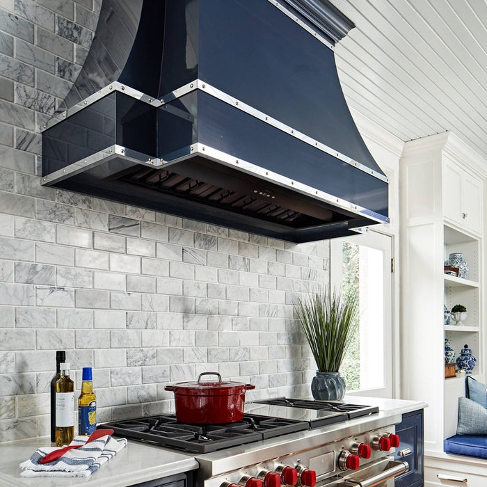 36" Range Hood Insert, Stainless Steel Kitchen Vent Hood with Dimmable LED Lights, 600CFM - NX-E90-36-MB