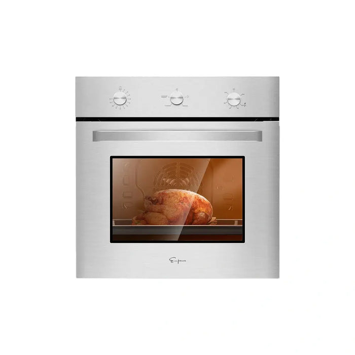 Empava 24WO08 24 in. 2.3 cu. ft. Single Gas Wall Oven - Only For Natural Gas