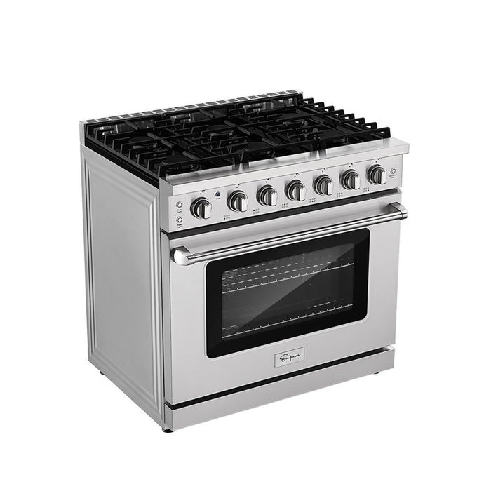 Empava 36GR11 36 in. Pro-Style Slide-in Single Oven Gas Range