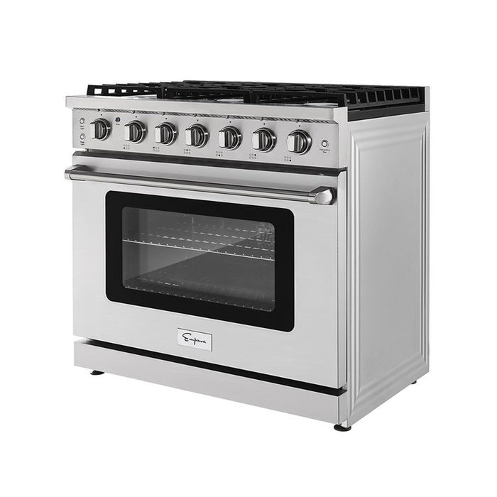 Empava 36GR11 36 in. Pro-Style Slide-in Single Oven Gas Range