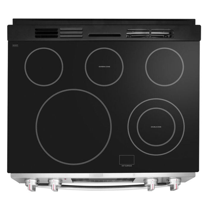 Cosmo Commercial 30" 6.3 cu. ft. Electric Range with 5 Burner Glass Cooktop and Self Clean Air Fry Oven in Stainless Steel , COS-ERC305WKTD