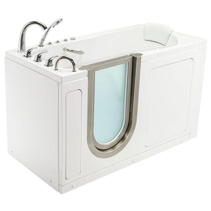 Ella's Bubbles Deluxe 30"x55" Acrylic Air & Hydro Massage Walk-In Bathtub with Inward Door