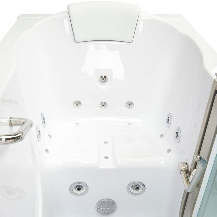 Ella's Bubbles Deluxe 30"x55" Acrylic Air & Hydro Massage Walk-In Bathtub with Inward Door