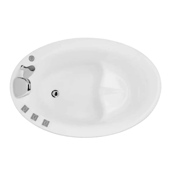 Empava 48 in. Japanese Style Oval Soaking Freestanding Air Bathtub