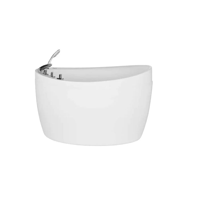 Empava 48 in. Japanese Style Oval Soaking Freestanding Air Bathtub