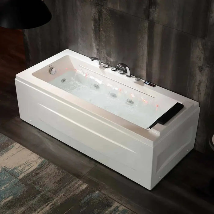 Empava 67 in. Whirlpool Rectangular Bathtub