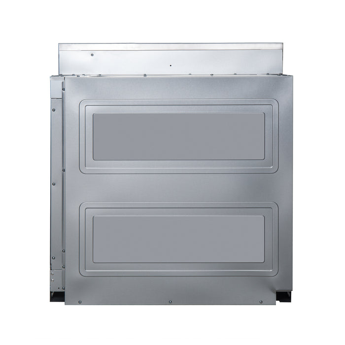 Forno Asti 30-Inch Electric French Door Wall Oven, Stainless Steel, 3.68 cu.ft Capacity, Sous Vide, True European Convection, Air Fry, Steam Cleaning, Multiple Baking Modes.