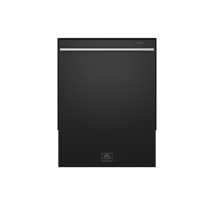 Forno Pozzo 24-Inch Built-In Tall Tub Top Control Dishwasher, Black, 49 dBA, Soil-Sensing Capable, ENERGY STAR