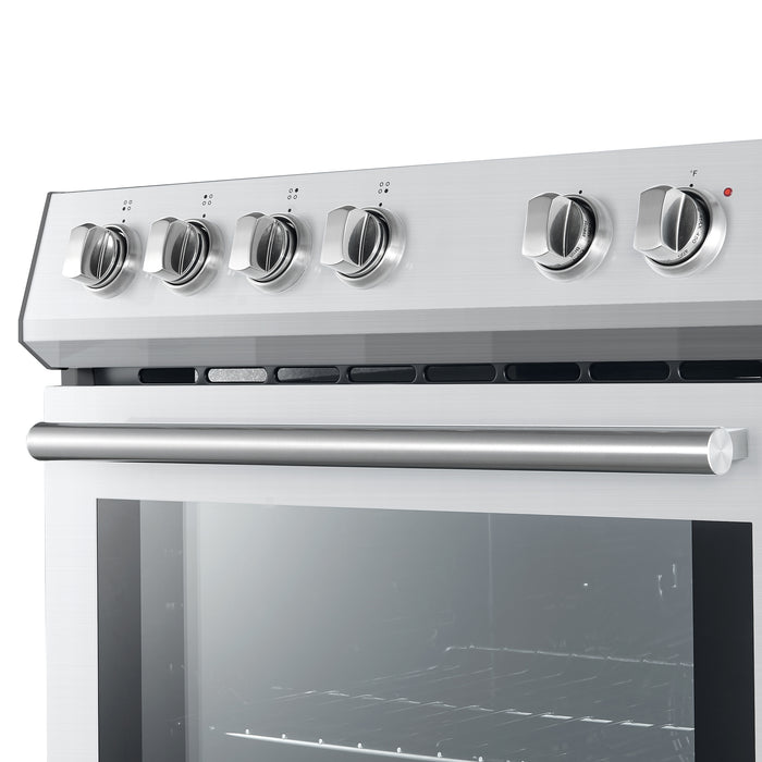 Forno Leonardo Espresso 30-Inch Stainless Steel Electric Range, True Convection, Energy Efficient