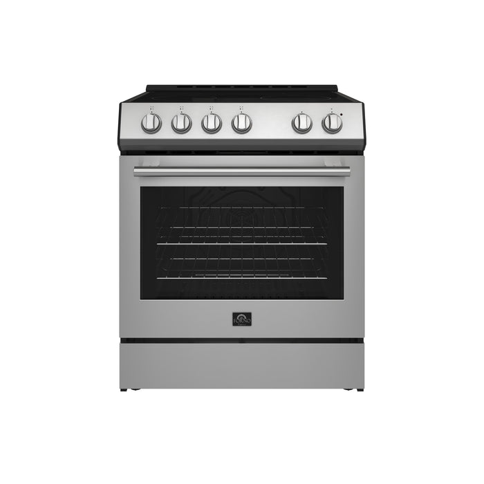 Forno Leonardo Espresso 30-Inch Stainless Steel Electric Range, True Convection, Energy Efficient