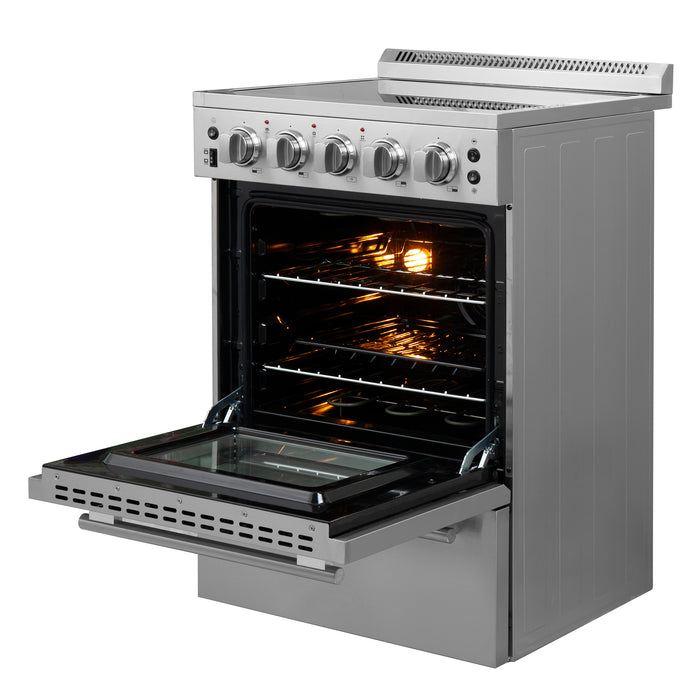 Forno Loiano 24-Inch Freestanding Electric Range, Compact Design, Energy Efficient