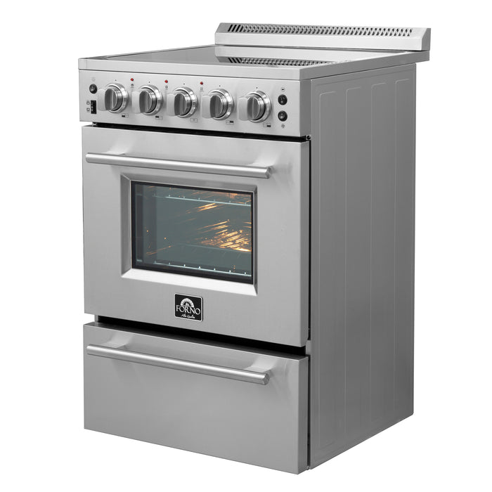 Forno Loiano 24-Inch Freestanding Electric Range, Compact Design, Energy Efficient