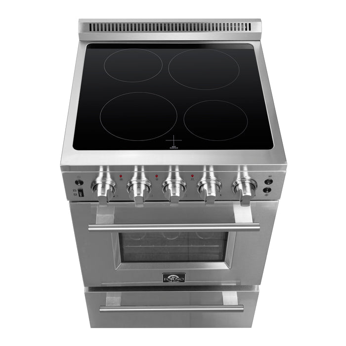 Forno Loiano 24-Inch Freestanding Electric Range, Compact Design, Energy Efficient