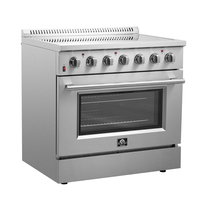 Forno Galiano 36-Inch Freestanding Electric Range, True Convection, Energy Efficient