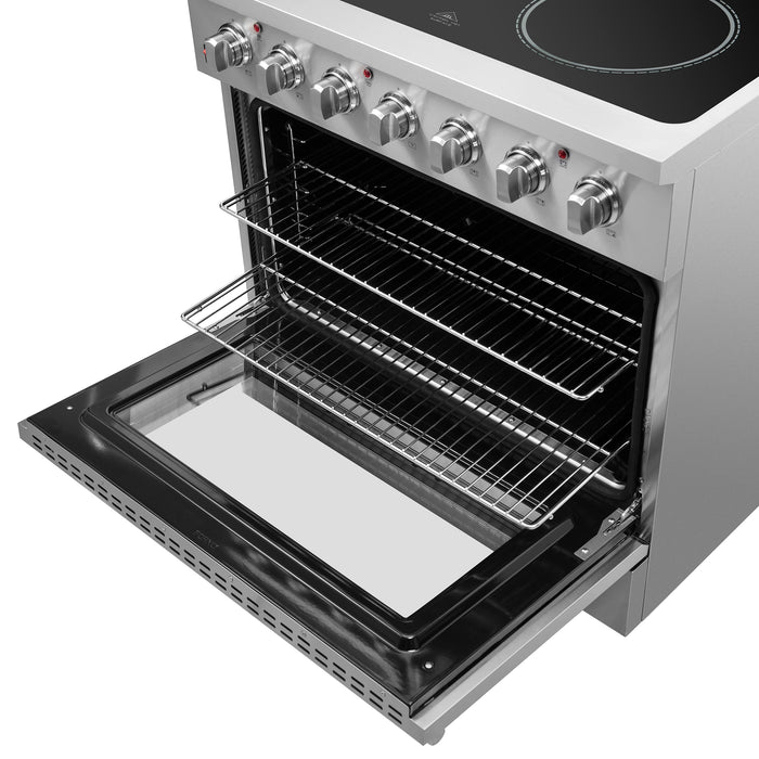 Forno Galiano 36-Inch Freestanding Electric Range, True Convection, Energy Efficient