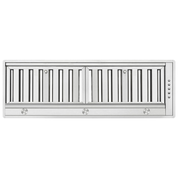 Forno Frassanito 36-Inch Recessed Range Hood, 450 CFM, Stainless Steel Baffle Filters, LED Lighting