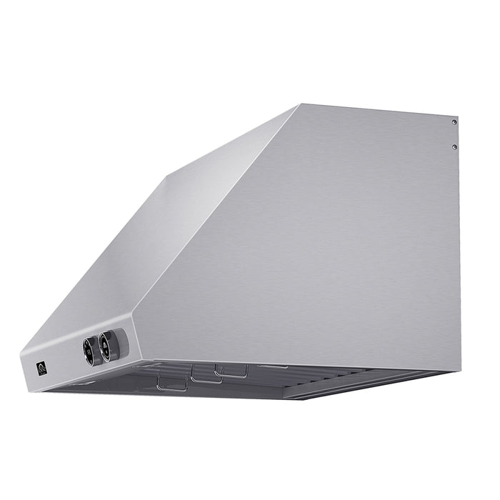 Forno Biagio 30-Inch Wall Mounted Range Hood, Stainless Steel, Heavy Duty