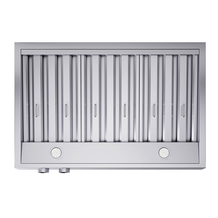 Forno Biagio 36-Inch Wall Mounted Range Hood, Stainless Steel, Heavy Duty