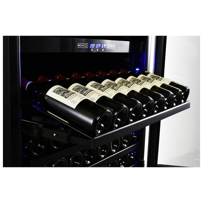 Forno Capraia 30-Inch Triple Temperature Zone Wine Cooler, Up to 144 Bottles, Two Refrigerated Drawers, Adjustable Temperature Zones