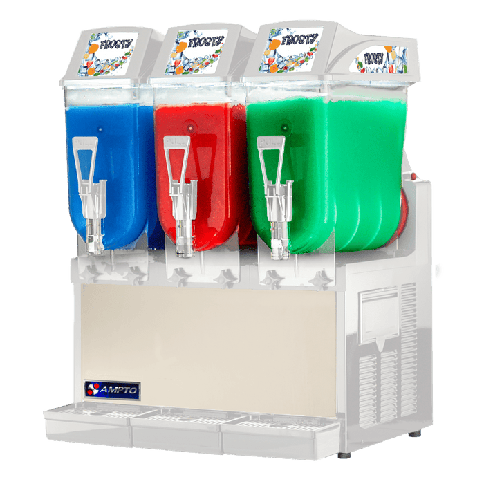 AMPTO GRA-123 Granita Machine  3 Tanks. 12 L ea. NSF/UL