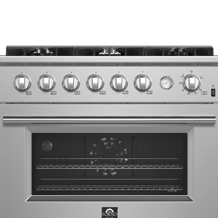 Marco 36-Inch Gas Range Stainless Steel, 6 Burners 67,000 BTU, 5.36 cu.ft. Convection Oven
