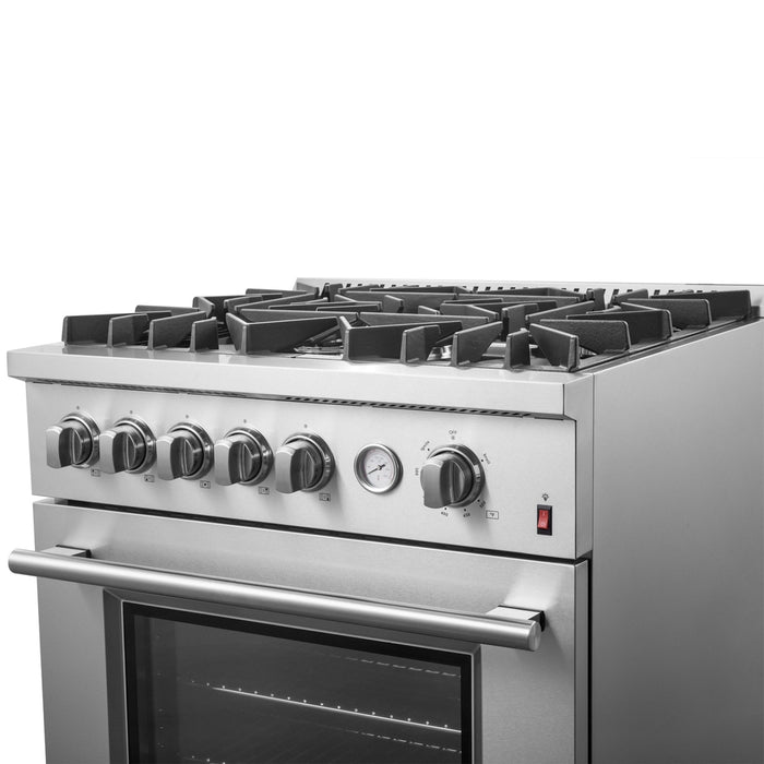 Giovanni 30-inch Gas Range Stainless Steel, 5 Burners 67,000 BTU, 4.32 cu.ft. Convection Oven