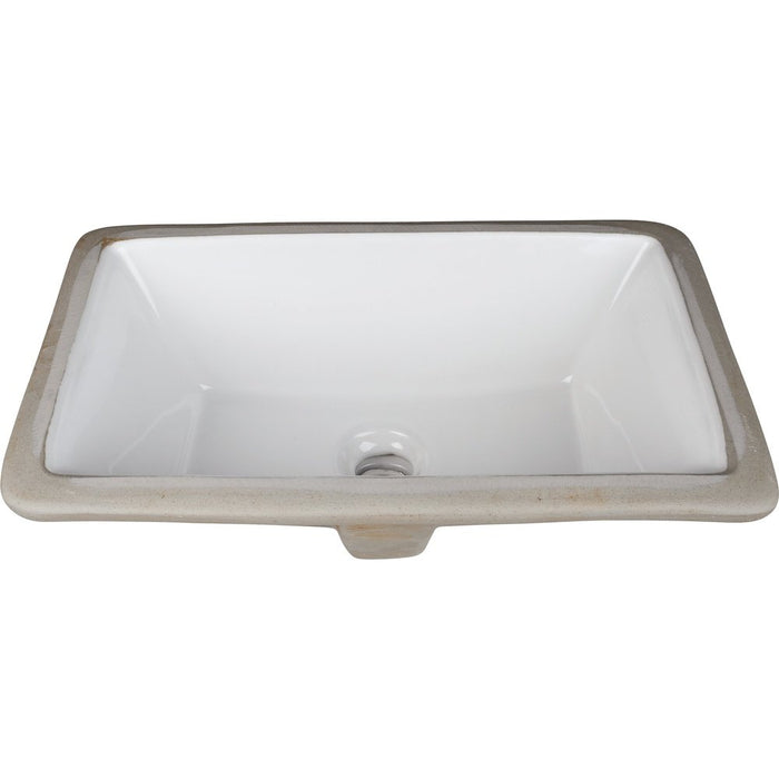 Jeffrey Alexander 24" White Wavecrest Vanity, Black Granite Vanity Top, undermount rectangle bowl