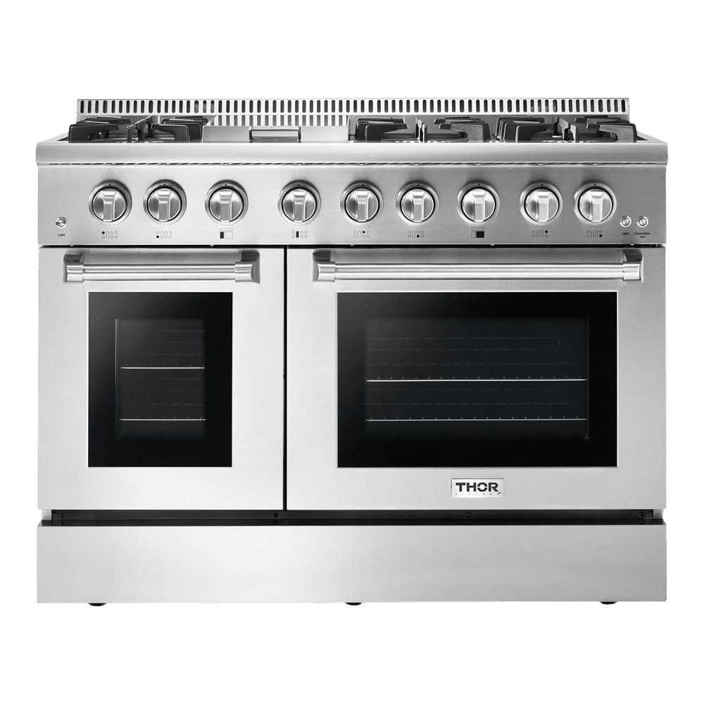 THOR KITCHEN 48 INCH PROFESSIONAL DUAL FUEL RANGE IN STAINLESS STEEL