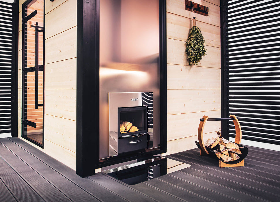 Harvia Legend 300DUO 23.5kW Series Sauna Wood Burning Stove/Fireplace Combo