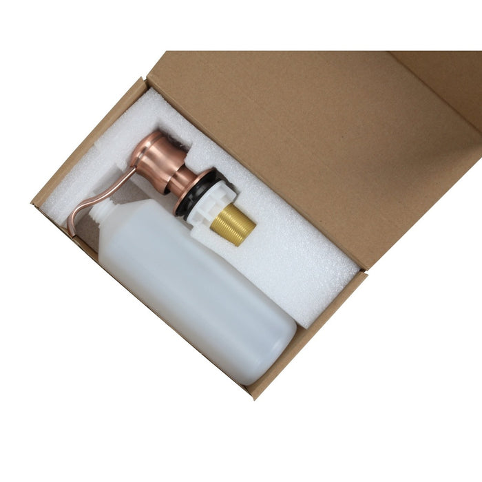 Built in Copper Soap Dispenser Refill from Top with 17 OZ Bottle - AK81006C
