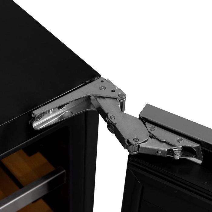 Kucht 24-Inch Freestanding Dual Zone 52-Wine Bottles Wine Cooler in Stainless Steel (D24US)