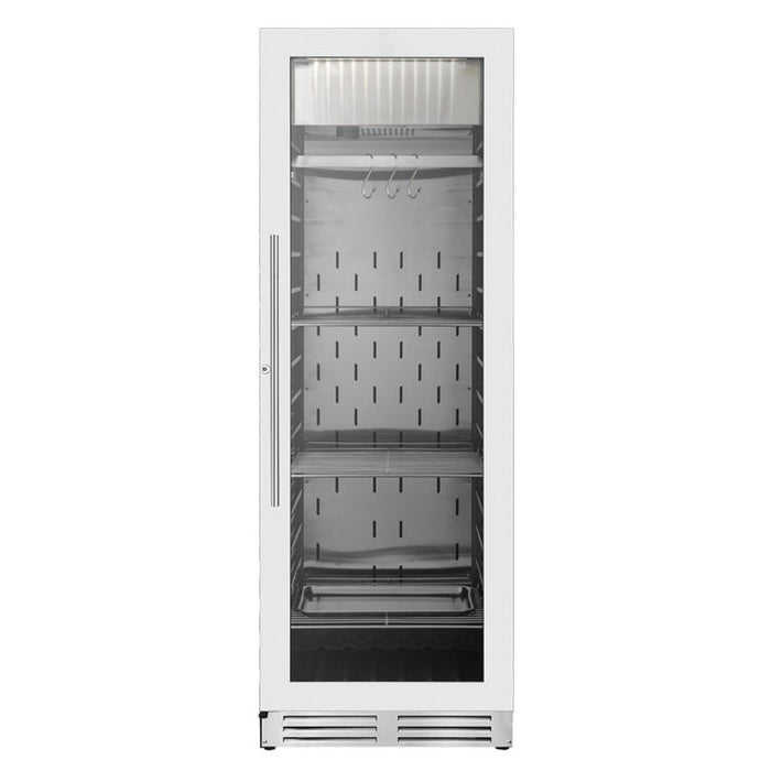 KingsBottle KBU180SA-SS RHH Glass Door Home and Commercial Upright Steak Ager Refrigerator