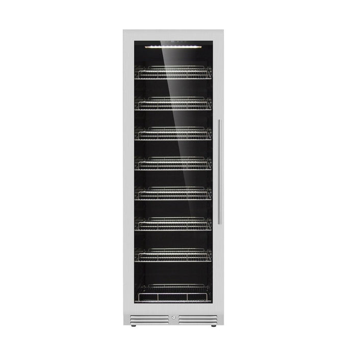 KingsBottle KBU425BX-SS Large Beverage Refrigerator With Low-E Glass Door