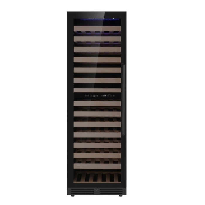 KingsBottle KBU425DX-FG Upright Low-E Glass Door Dual Zone Large Wine Cooler