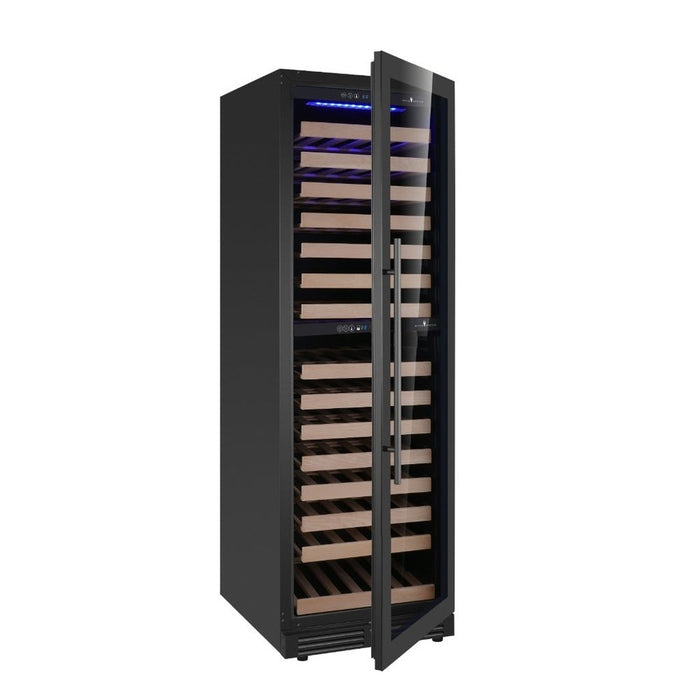 KingsBottle KBU425DX-FG Upright Low-E Glass Door Dual Zone Large Wine Cooler