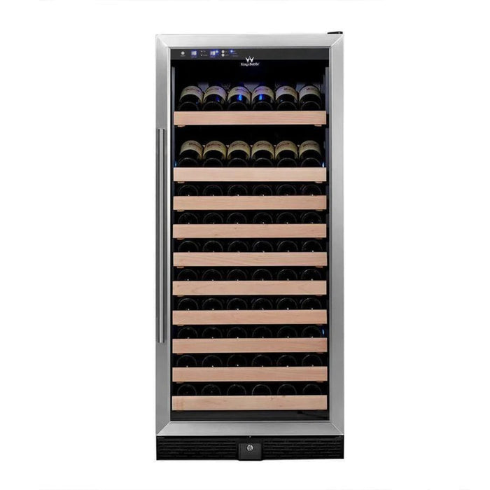 Kingsbottle KBU100WX 100 Bottle Kitchen Wine Refrigerator Freestanding - Left