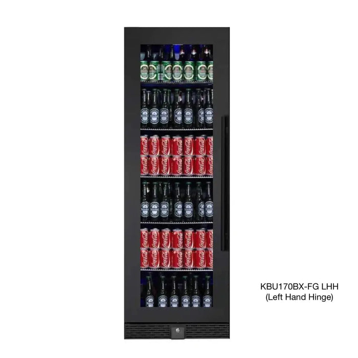 KingsBottle KBU170BX-FG LHH 72" Large Beverage Refrigerator With Clear Glass Door